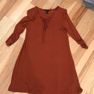 Burnt orange dress from forever 21